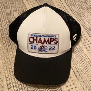 Colorado Avalanche 2022 Western Conference Champions fanatics trucker hat